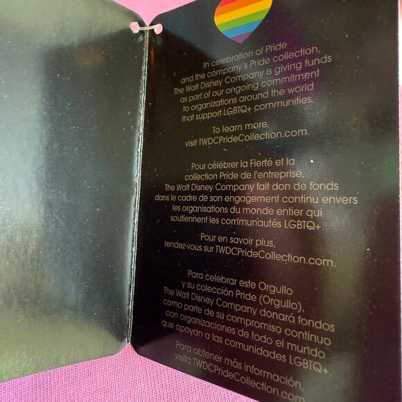 NEW Disney Pride Rainbow Mickey Pink Tee - Picture 5 of 8